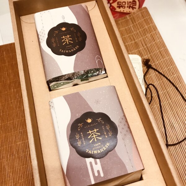 雙款茶葉組合 大竹息台灣高山茶+台灣gaba茶葉禮盒300g附提袋：圖片 3